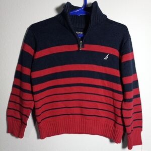 Sz 2T Nautica Baby Plais Sweater Red And Blue Classic NWT